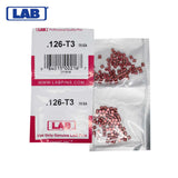 LAB - 126T - .126 Top Pin - .115 Diameter - Crown .003 Universal - Color-Coded - Brass Alloy - Smart Pack 150 Pins
