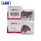 LAB - 138T - .138 Top Pin - .115 Diameter - Crown .003 Universal - Color-Coded - Brass Alloy - Smart Pack 150 Pins