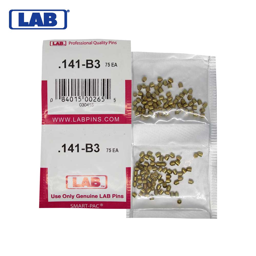 LAB - 141B - .141 Bottom Pin - .115 Diameter - Crown .003 Universal - Color-Coded - Brass Alloy - Smart Pack 150 Pins