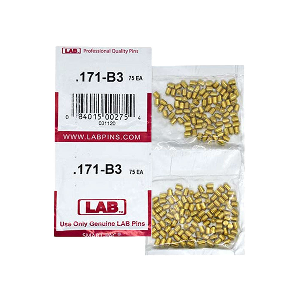 LAB - 171B - .171 Bottom Pin - .115 Diameter - Crown .003 Universal - Color-Coded - Brass Alloy - Smart Pack 150 Pins