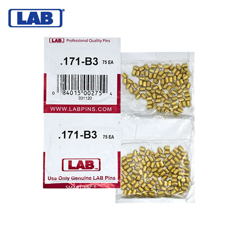 LAB - 171B - .171 Bottom Pin - .115 Diameter - Crown .003 Universal - Color-Coded - Brass Alloy - Smart Pack 150 Pins
