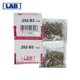 LAB - 252B - .252 Bottom Pin - .115 Diameter - Crown .003 Universal - Color-Coded - Brass Alloy - Smart Pack 150 Pins