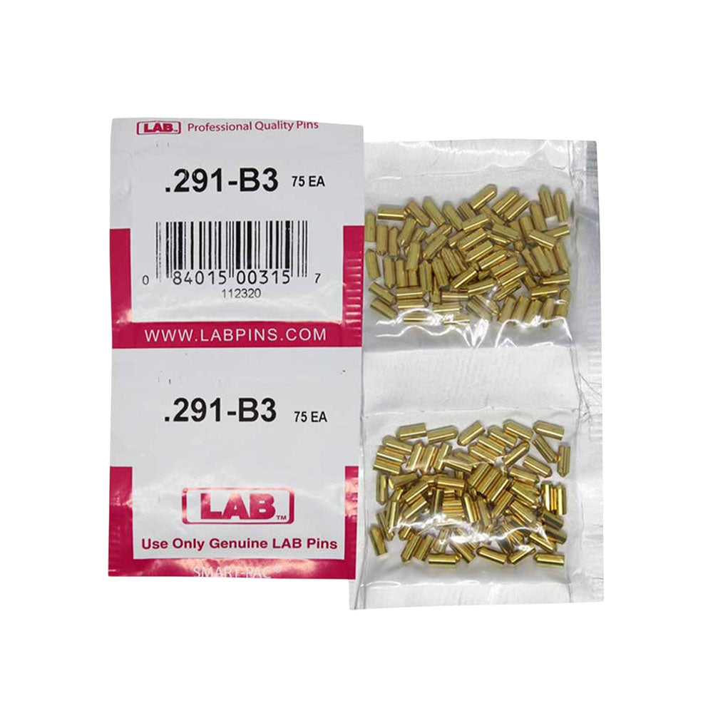 LAB - 291B - .291 Bottom Pin - .115 Diameter - Crown .003 Universal - Color-Coded - Brass Alloy - Smart Pack 150 Pins