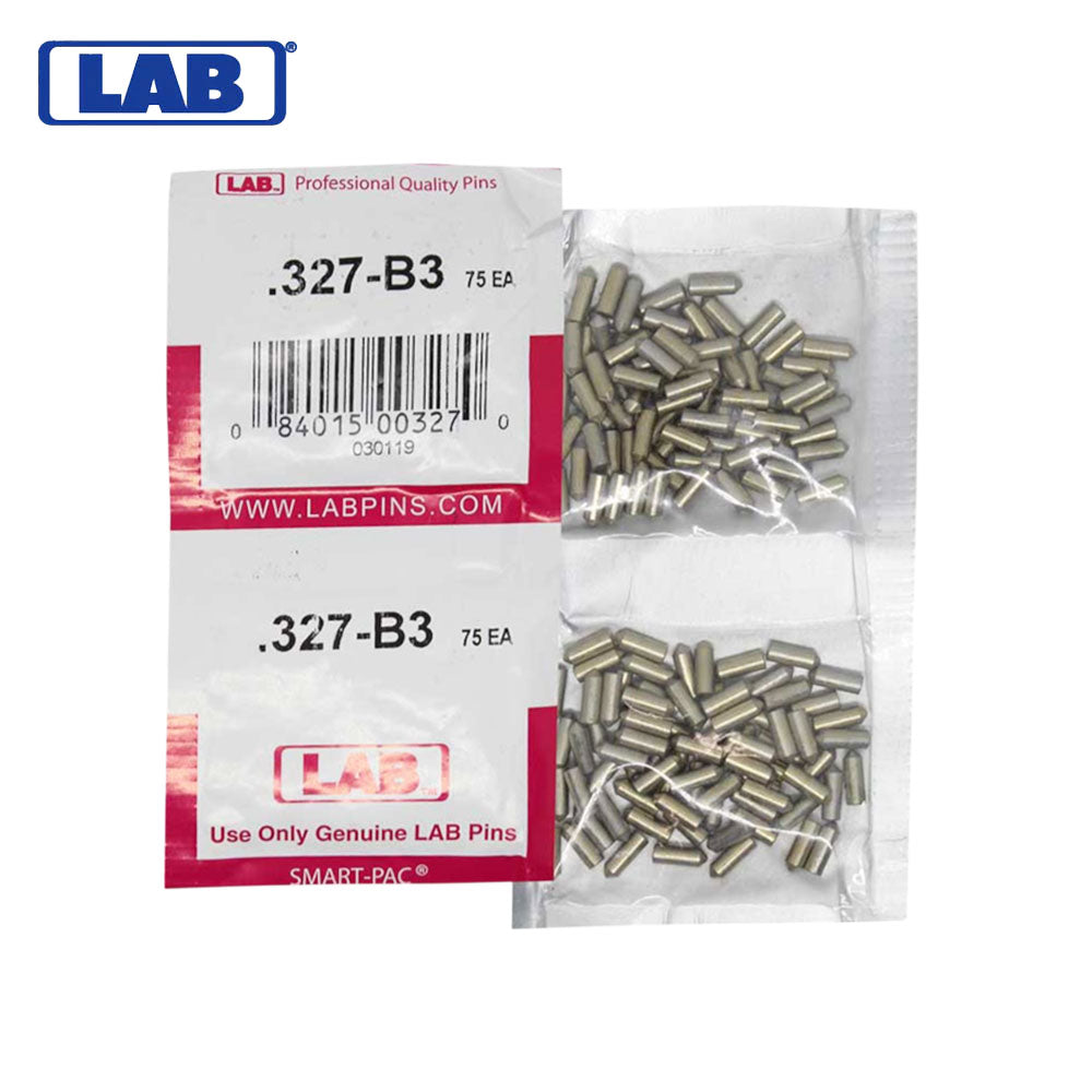 LAB - 327B - .327 Bottom Pin - .115 Diameter - Crown .003 Universal - Color-Coded - Brass Alloy - Smart Pack 150 Pins