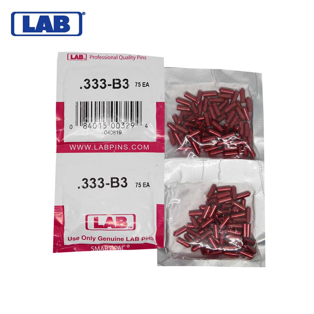 LAB - 333B - .333 Bottom Pin - .115 Diameter - Crown .003 Universal - Color-Coded - Brass Alloy - Smart Pack 150 Pins