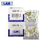 LAB - 5025T-SP - .025 Top Pin - .115 Diameter - Crown .005 Universal - Color-Coded - Brass Alloy - Smart Pack 150 Pins