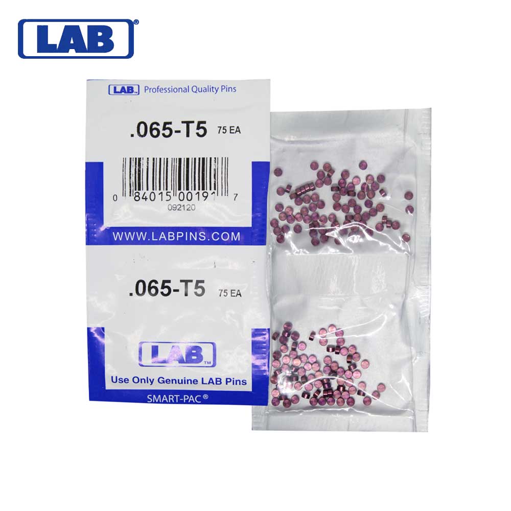 LAB - 5065T-SP - .065 Top Pin - .115 Diameter - Crown .005 Universal - Color-Coded - Brass Alloy - Smart Pack 150 Pins