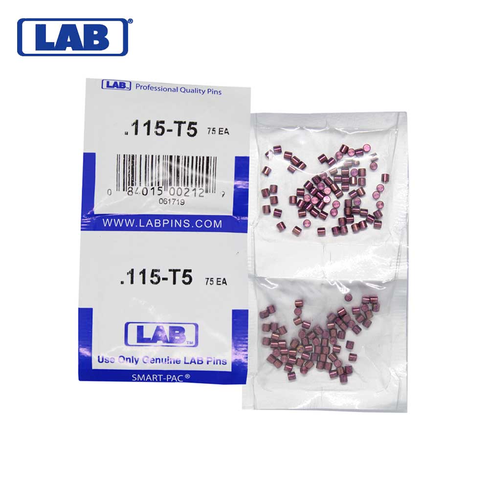 LAB - 5115T-SP - .115 Top Pin - .115 Diameter - Crown .005 Universal - Color-Coded - Brass Alloy - Smart Pack 150 Pins
