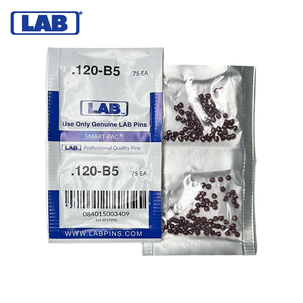 LAB - 5120B-SP - .120 Bottom Pin - .115 Diameter - Crown .005 Universal - Color-Coded - Brass Alloy - Smart Pack 150 Pins