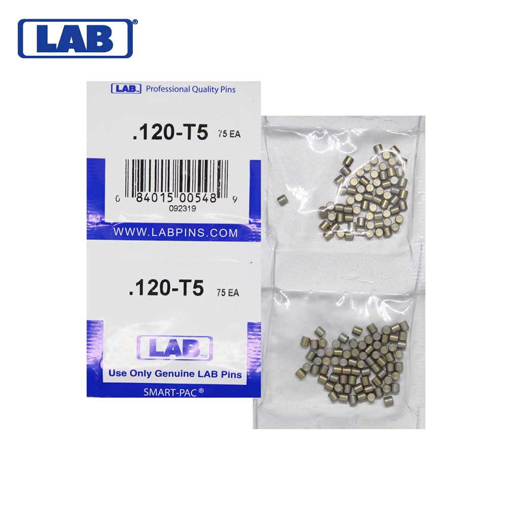 LAB - 5120T-SP - .120 Top Pin - .115 Diameter - Crown .005 Universal - Color-Coded - Brass Alloy - Smart Pack 150 Pins