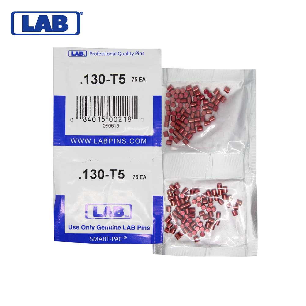 LAB - 5130T-SP - .130 Top Pin - .115 Diameter - Crown .005 Universal - Color-Coded - Brass Alloy - Smart Pack 150 Pins