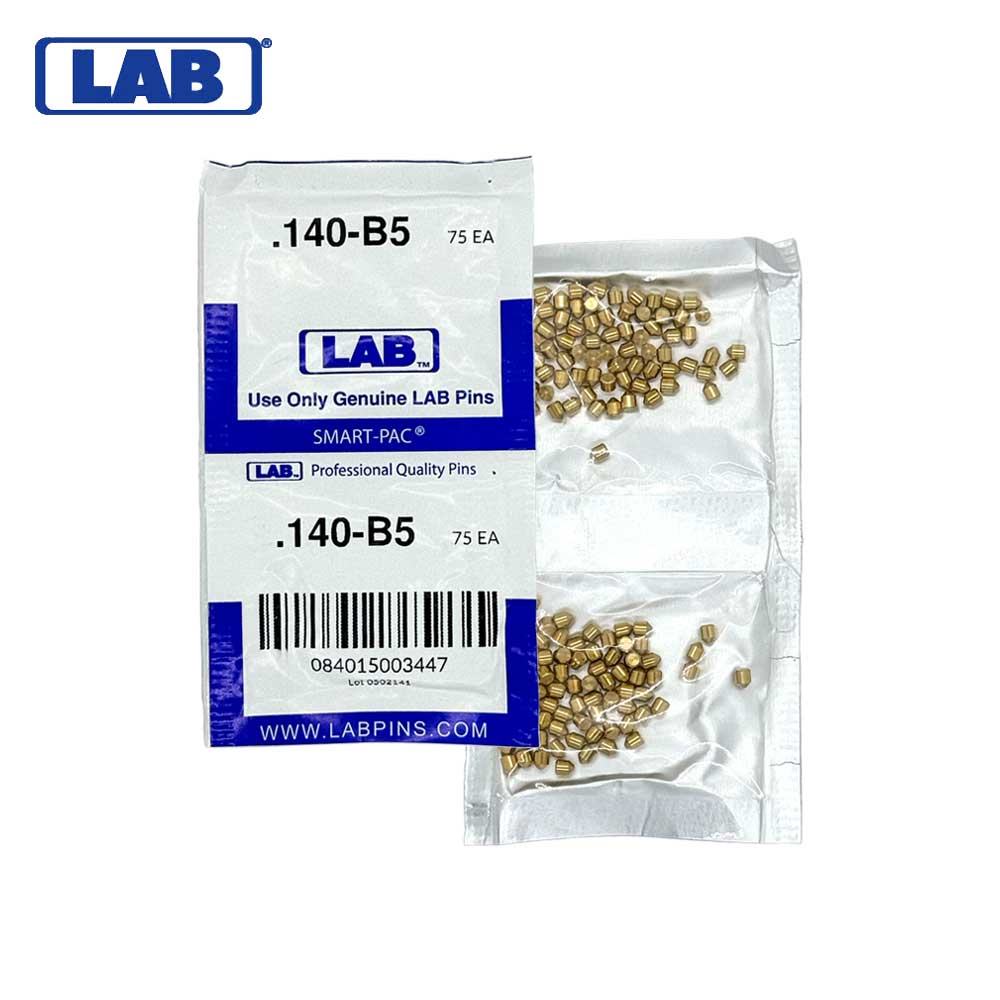 LAB - 5140B-SP - .140 Bottom Pin - .115 Diameter - Crown .005 Universal - Color-Coded - Brass Alloy - Smart Pack 150 Pins