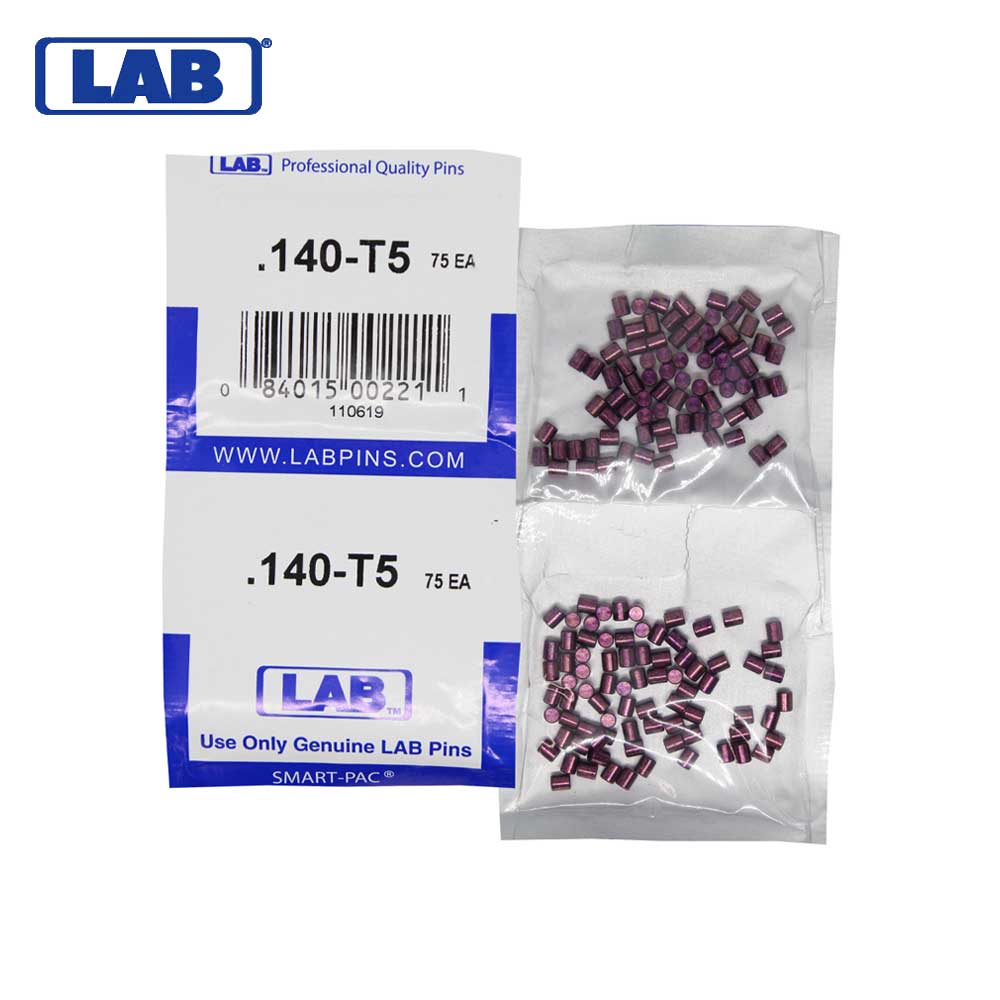 LAB - 5140T-SP - .140 Top Pin - .115 Diameter - Crown .005 Universal - Color-Coded - Brass Alloy - Smart Pack 150 Pins