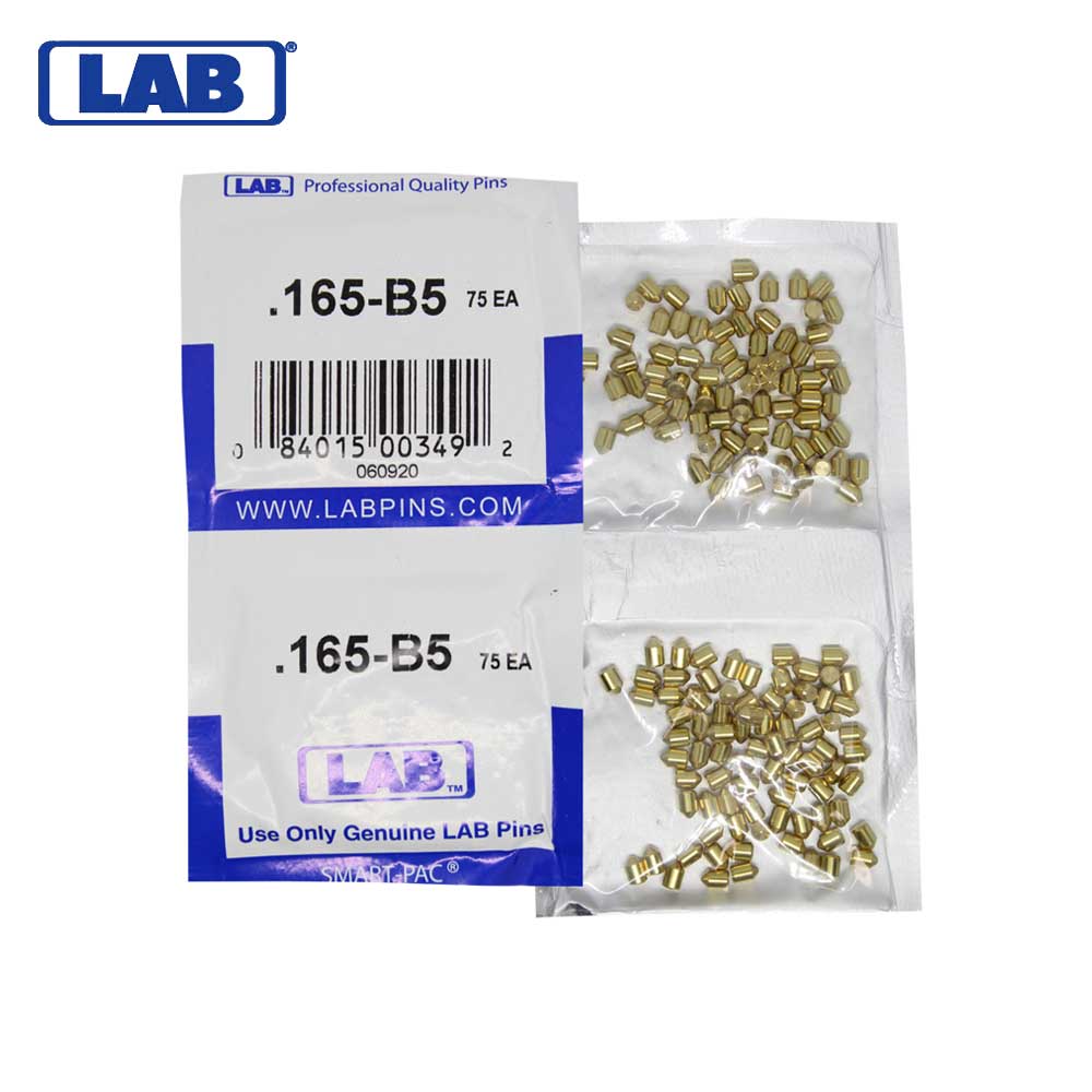 LAB - 5165B-SP - .165 Bottom Pin - .115 Diameter - Crown .005 Universal - Color-Coded - Brass Alloy - Smart Pack 150 Pins