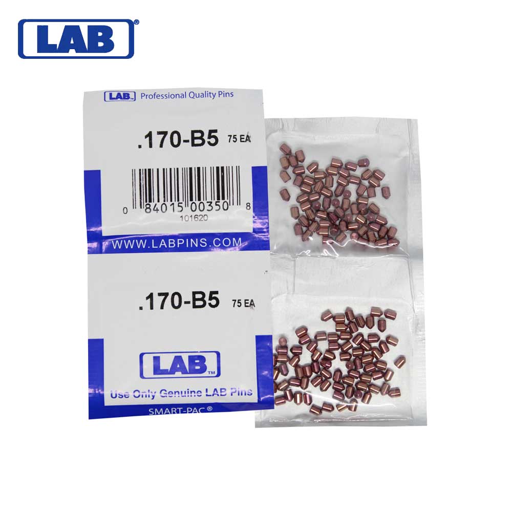 LAB - 5170B-SP - .170 Bottom Pin - .115 Diameter - Crown .005 Universal - Color-Coded - Brass Alloy - Smart Pack 150 Pins