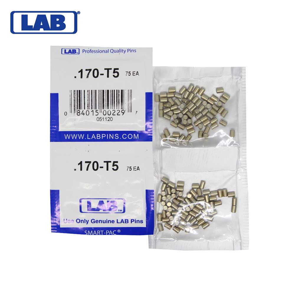 LAB - 5170T-SP - .170 Top Pin - .115 Diameter - Crown .005 Universal - Color-Coded - Brass Alloy - Smart Pack 150 Pins