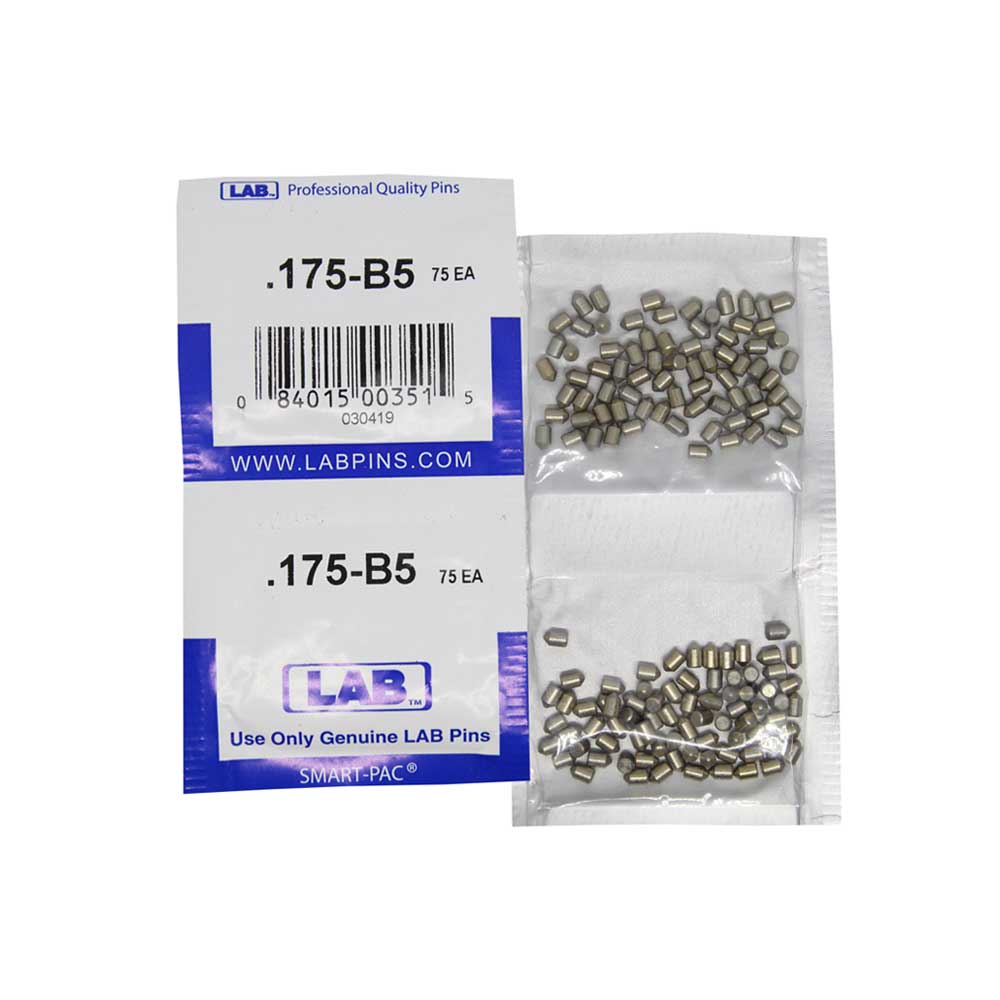 LAB - 5175B-SP - .175 Bottom Pin - .115 Diameter - Crown .005 Universal - Color-Coded - Brass Alloy - Smart Pack 150 Pins
