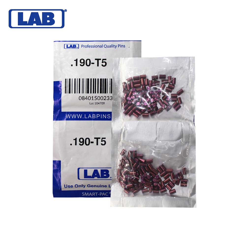 LAB - 5190T-SP - .190 Top Pin - .115 Diameter - Crown .005 Universal - Color-Coded - Brass Alloy - Smart Pack 150 Pins