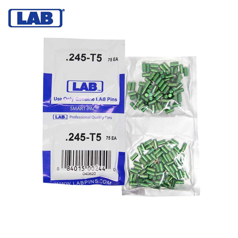 LAB - 5245T-SP - .245 Top Pin - .115 Diameter - Crown .005 Universal - Color-Coded - Brass Alloy - Smart Pack 150 Pins