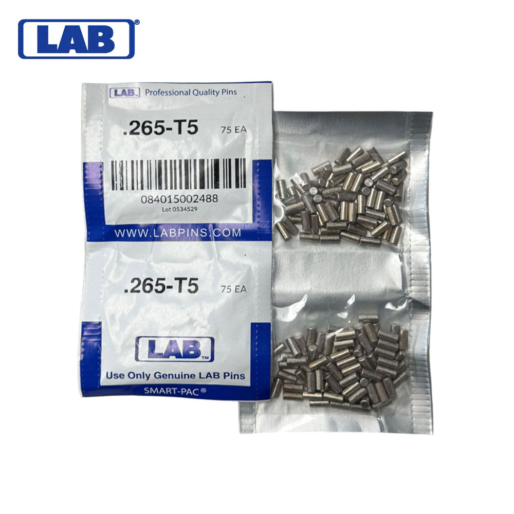 LAB - 5265T-SP - .265 Top Pin - Crown .005 Universal - Brass Alloy - Smart Pack 150 Pins