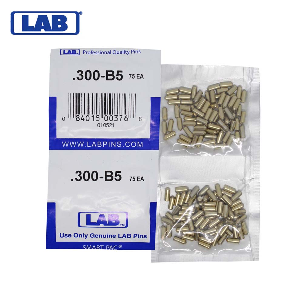 LAB - 5300B-SP - .300 Bottom Pin - Crown .005 Universal - Brass Alloy - Smart Pack 150 Pins