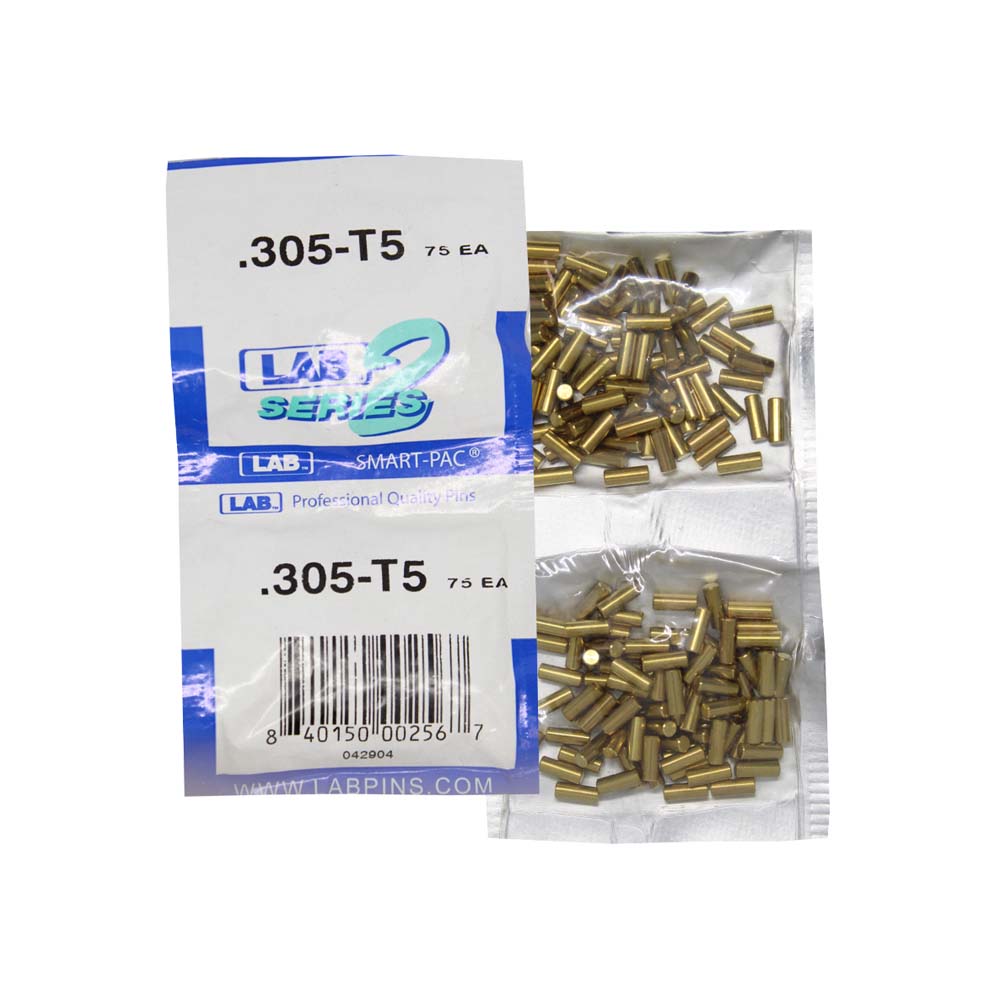 LAB - 5305T-SP - .305 Top Pin - Crown .005 Universal - Brass Alloy - Smart Pack 150 Pins
