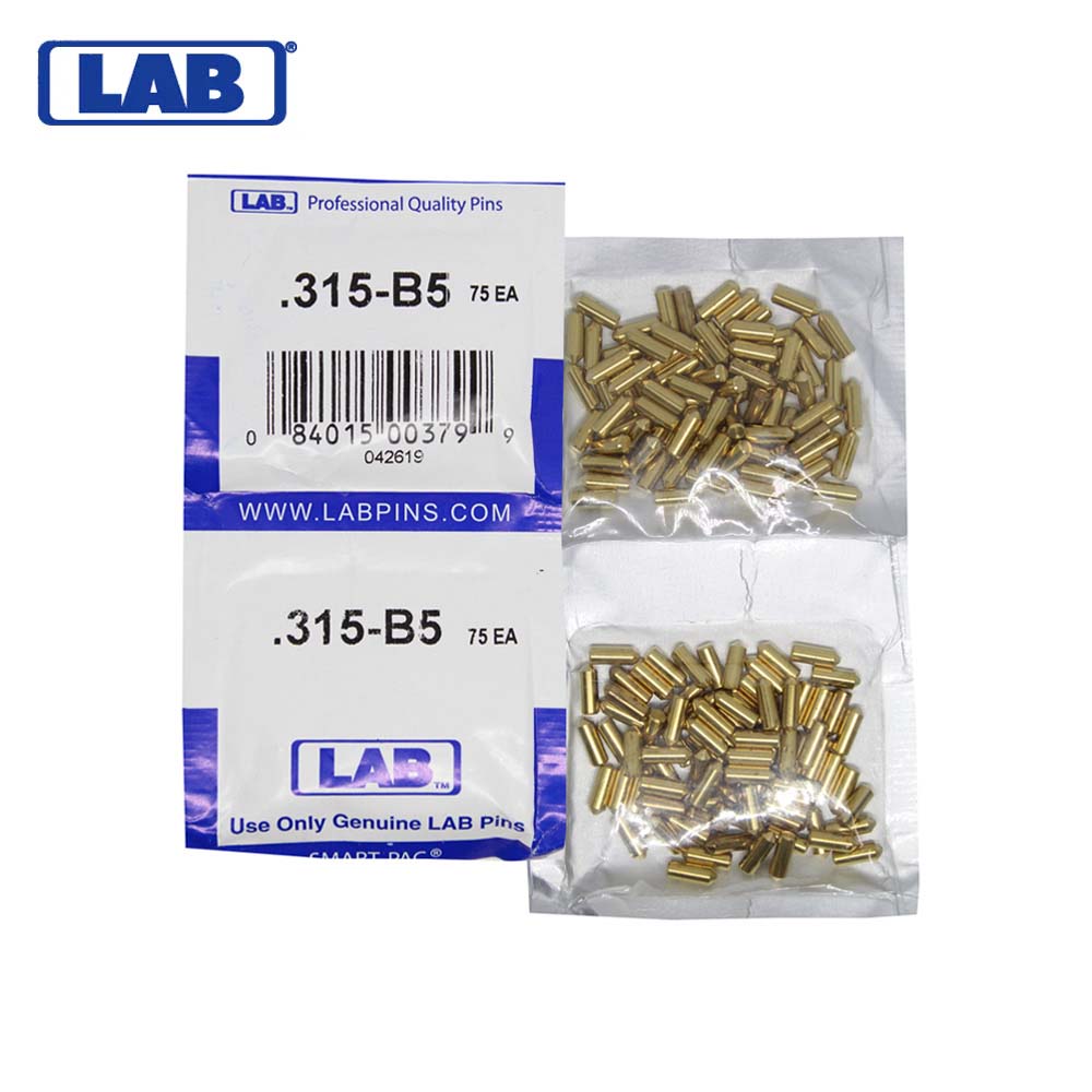 LAB - 5315B-SP - .315 Bottom Pin - Crown .005 Universal - Brass Alloy - Smart Pack 150 Pins