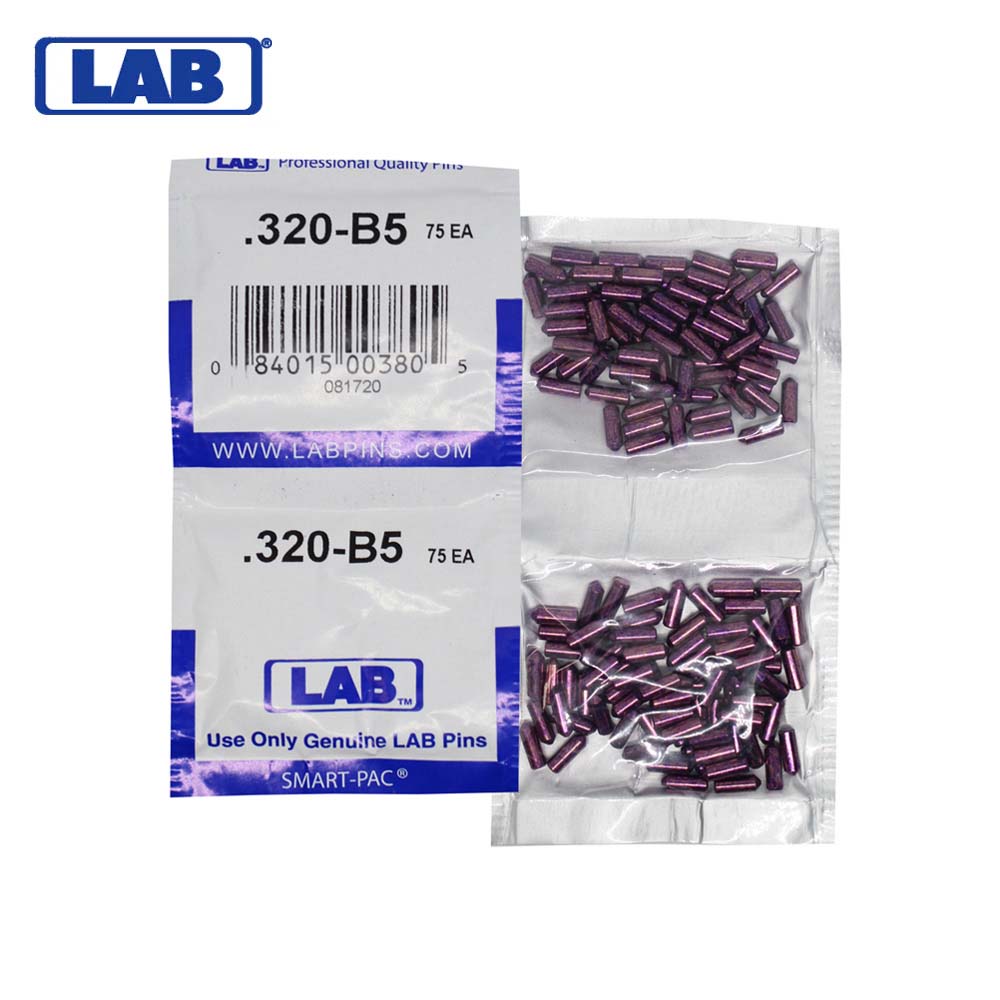 LAB - 5320B-SP - .320 Bottom Pin - Crown .005 Universal - Brass Alloy - Smart Pack 150 Pins