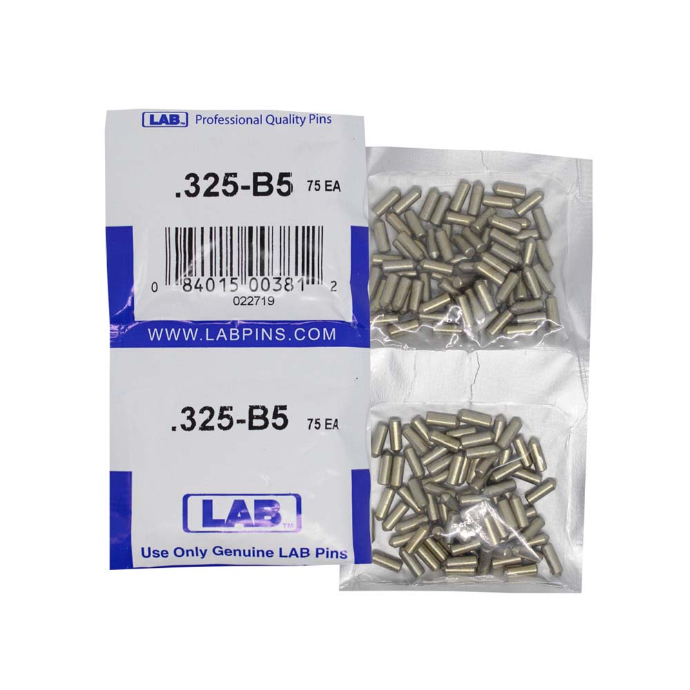 LAB - 5325B-SP - .325 Bottom Pin - Crown .005 Universal - Brass Alloy - Smart Pack 150 Pins