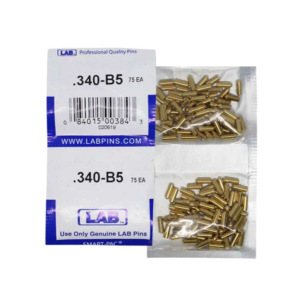 LAB - 5340B-SP - .340 Bottom Pin - Crown .005 Universal - Brass Alloy - Smart Pack 150 Pins