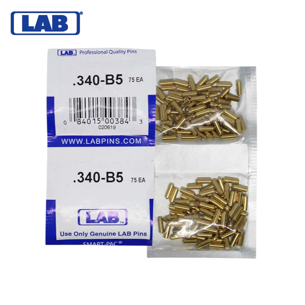 LAB - 5340B-SP - .340 Bottom Pin - Crown .005 Universal - Brass Alloy - Smart Pack 150 Pins