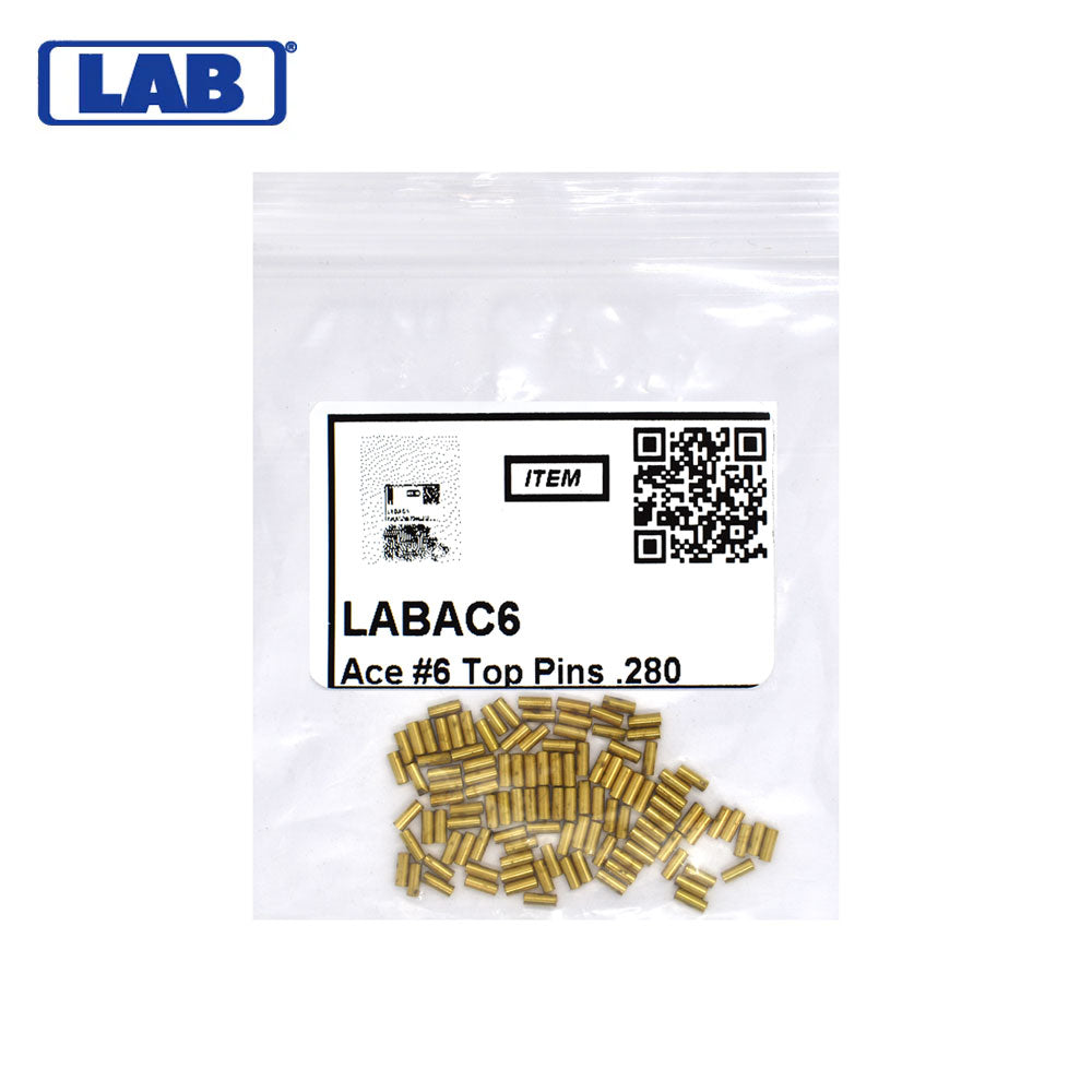 LAB - AC6 - Ace 6 Top Pins .280 - Vial 100 Pins