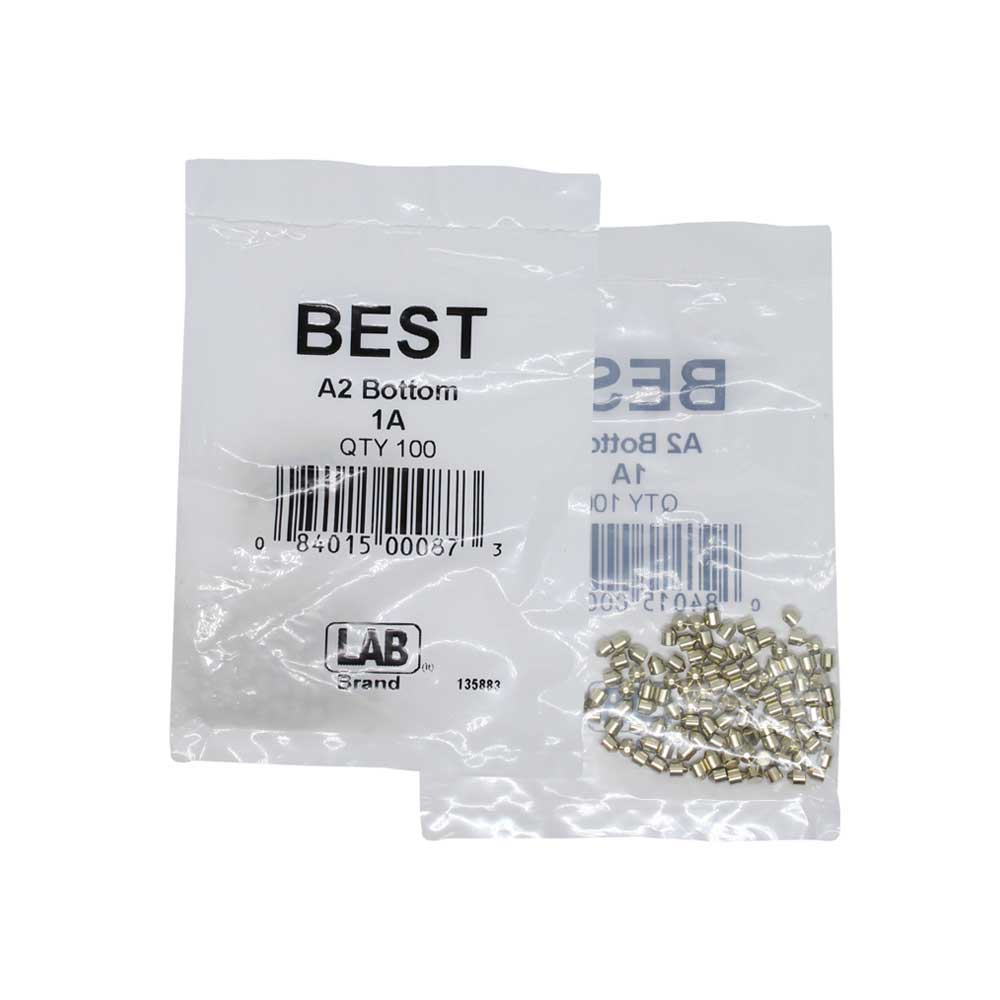 LAB - BEST-1A-P1-NS - Best A2 Original SFIC 1A Bottom Pin - Size .122 - Nickel Silver - Polybag 100 Pins