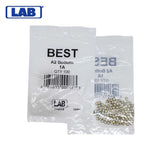 LAB - BEST-1A-P1-NS - Best A2 Original SFIC 1A Bottom Pin - Size .122 - Nickel Silver - Polybag 100 Pins