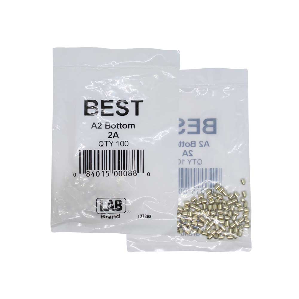 LAB - BEST-2A-P1-NS - Best A2 Original SFIC 2A Bottom Pin - Size .135 - Nickel Silver - Polybag 100 Pins