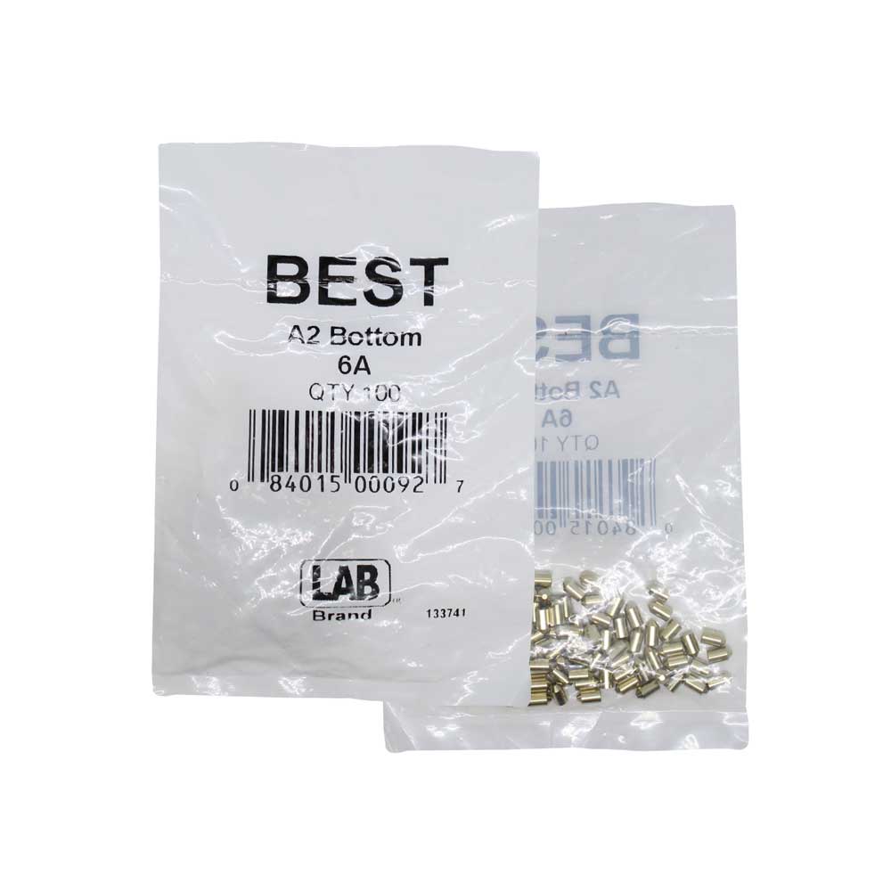 LAB - BEST-6A-P1-NS - Best A2 Original SFIC 6A Bottom Pin - Size .185 - Nickel Silver - Polybag 100 Pins