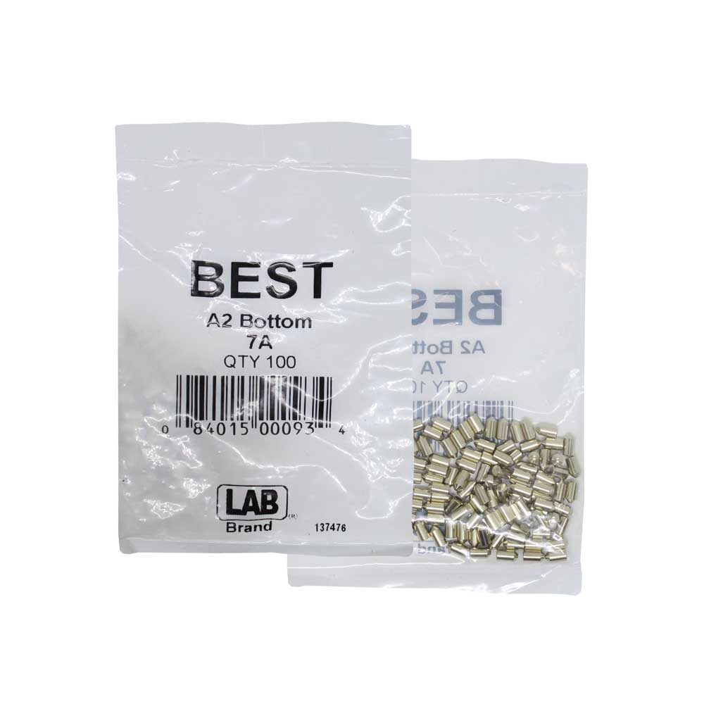 LAB - BEST-7A-P1-NS - Best A2 Original SFIC 7A Bottom Pin - Size .197 - Nickel Silver - Polybag 100 Pins