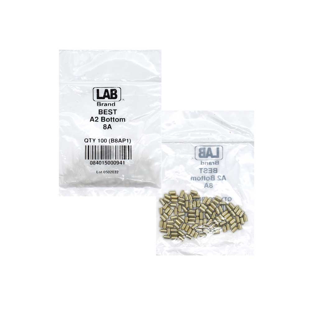 LAB - BEST-8A-P1-NS - Best A2 Original SFIC 8A Bottom Pin - Size .210 - Nickel Silver - Polybag 100 Pins
