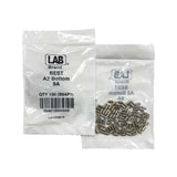 LAB - BEST-B9 - 9B BEST SFIC Bottom Pins - .222 Size - A2 Systems - Nickel Silver - Polybag 100 Pins