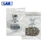 LAB - BEST-B9 - 9B BEST SFIC Bottom Pins - .222 Size - A2 Systems - Nickel Silver - Polybag 100 Pins