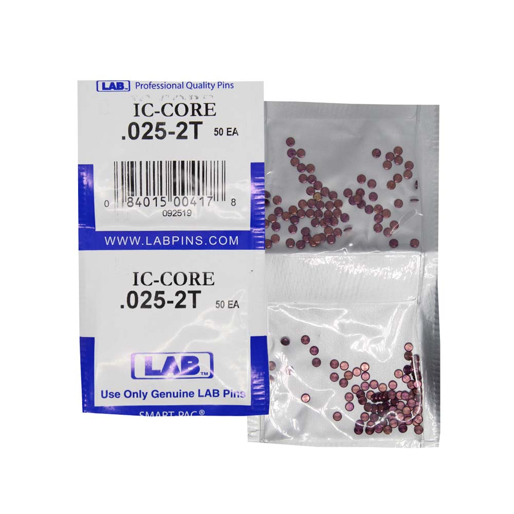 LAB - BEST-T2 - 2T BEST SFIC Top Pins - .025 Size - A2 Systems - Brass - Polybag 100 Pins