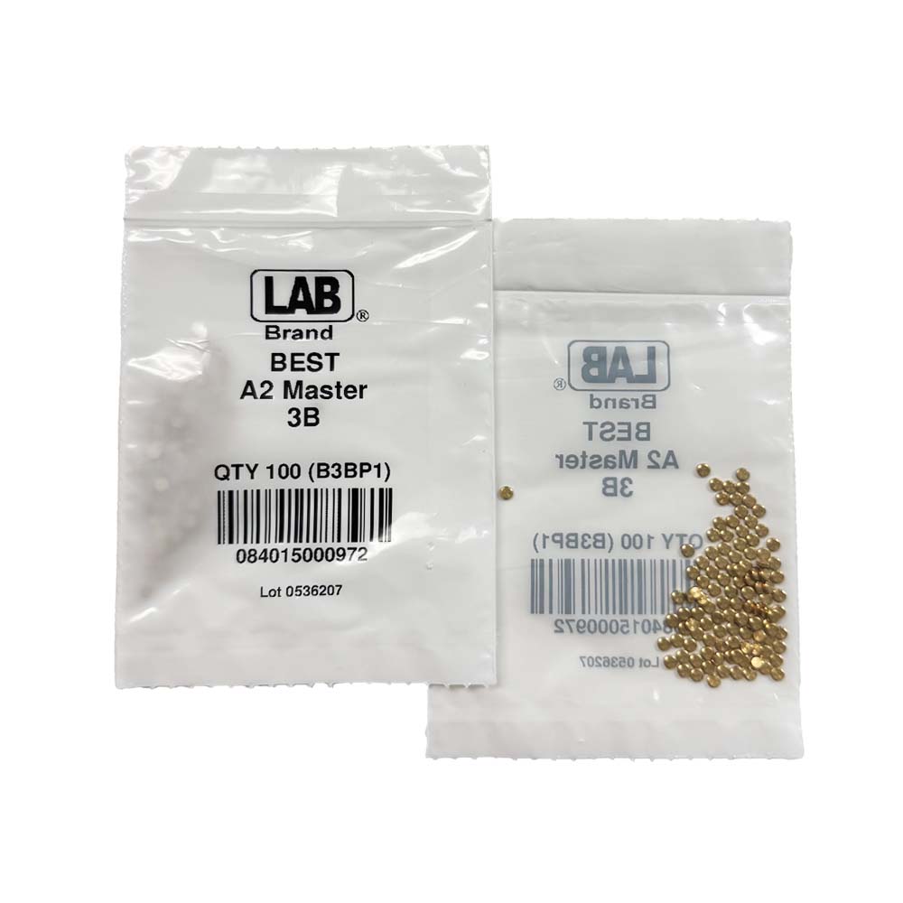 LAB - BEST-T3 - 3T BEST SFIC Top Pins - .037 Size - A2 Systems - Brass - Polybag 100 Pins