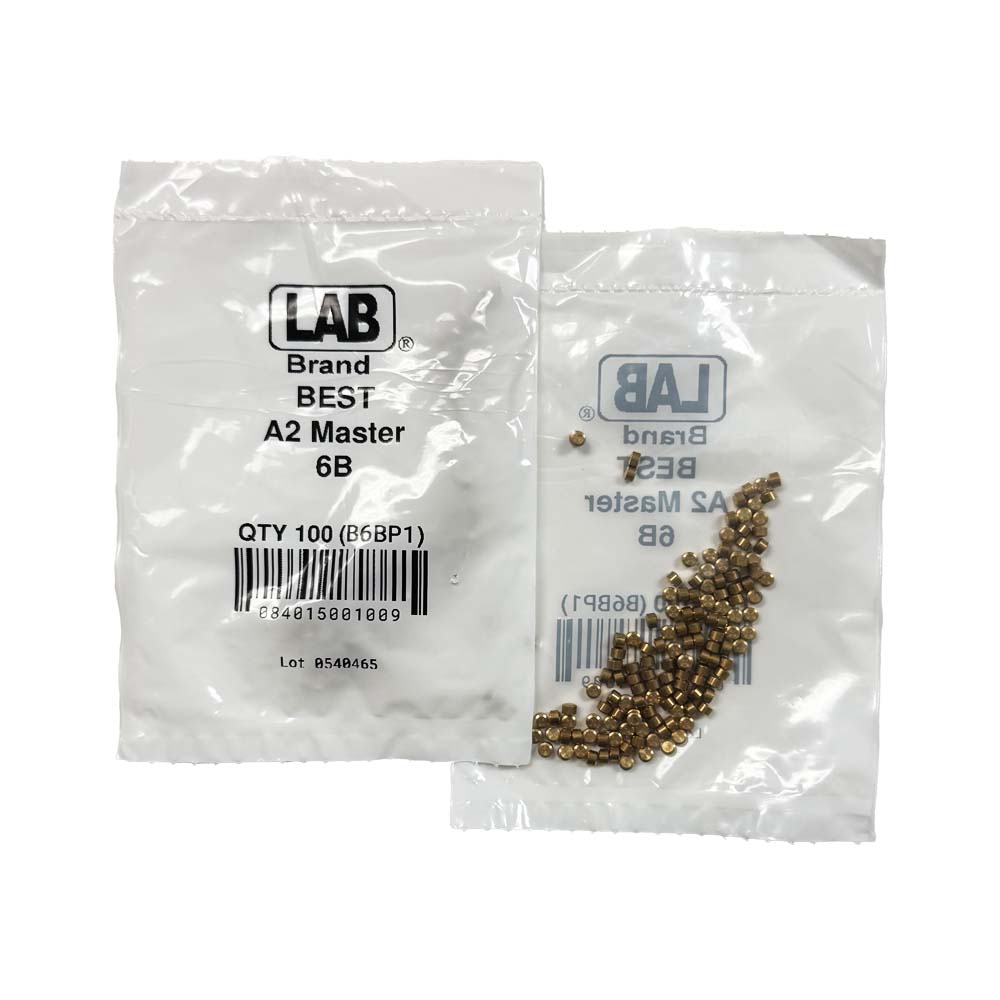 LAB - BEST-T6 - 6T BEST SFIC Top Pins - .075 Size - A2 Systems - Brass - Polybag 100 Pins