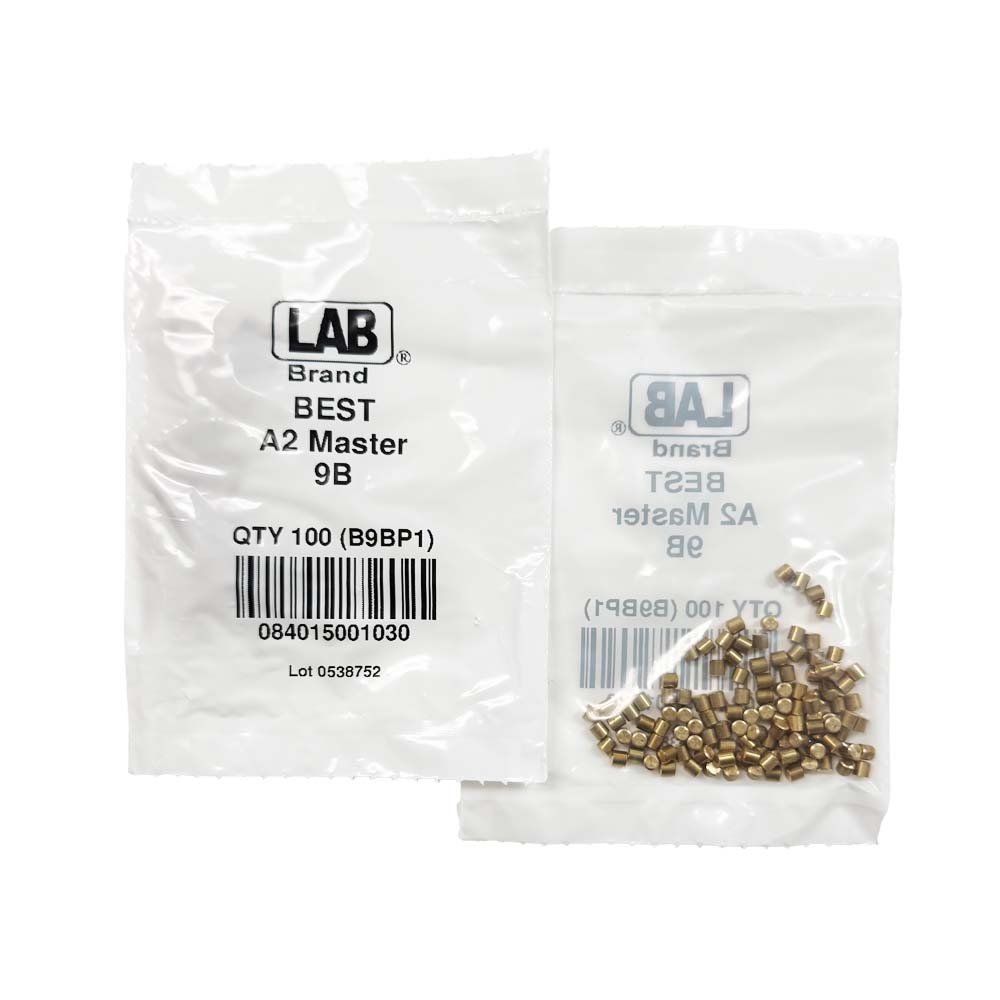 LAB - BEST-T9 - 9T BEST SFIC Top Pins - .112 Size - A2 Systems - Brass - Polybag 100 Pins