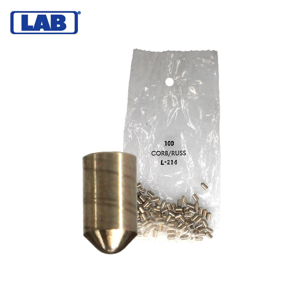LAB - CRBL214 - L.214 Corbin Russwin Bottom/Lower Pins - Vial 100 Pins