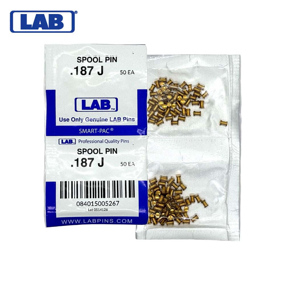LAB - J187 - Spool Pin .187 Colored - Smart Pack 100 Pins