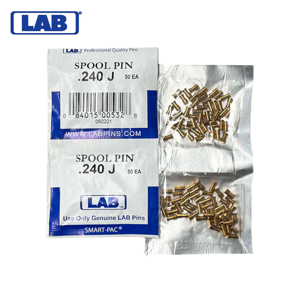 LAB - J240 - Spool Pin .240 Colored - Smart Pack 100 Pins