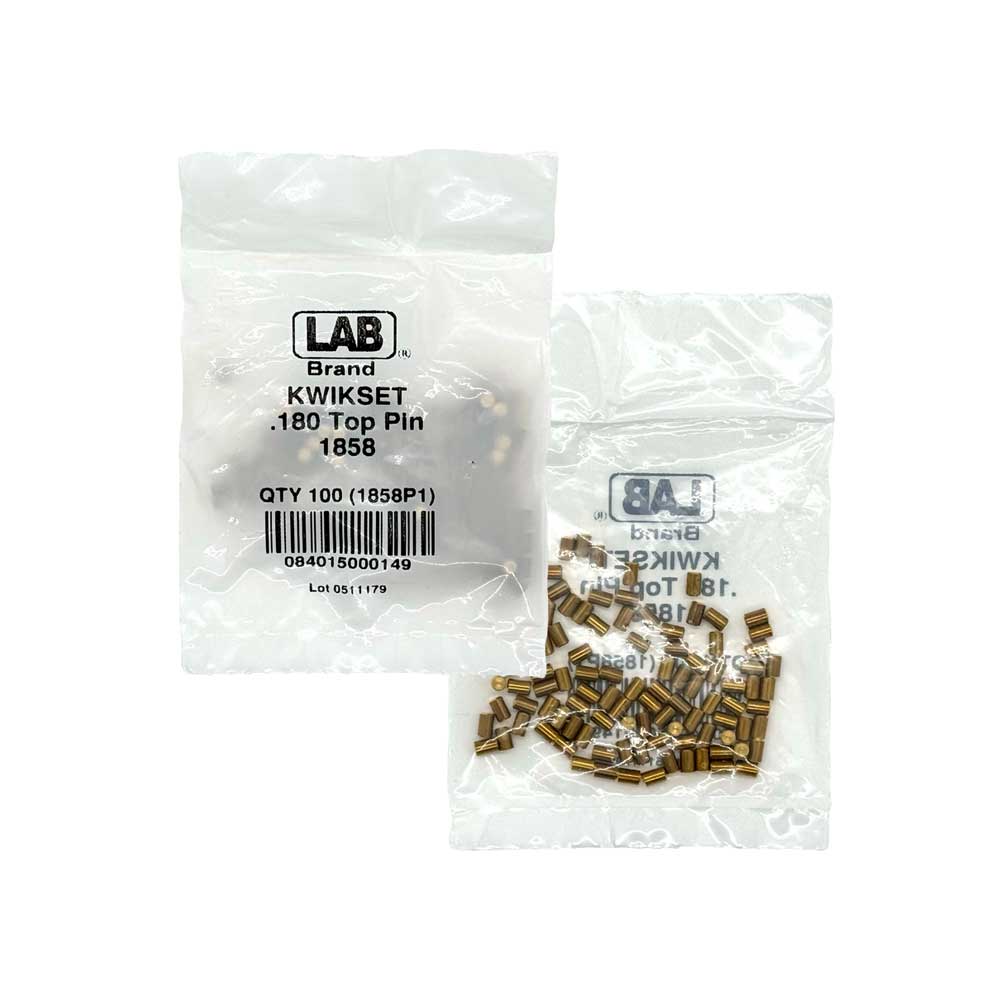 LAB - KWI1858 - Kwikset 1 Top Pin - Polybag 100 Pins