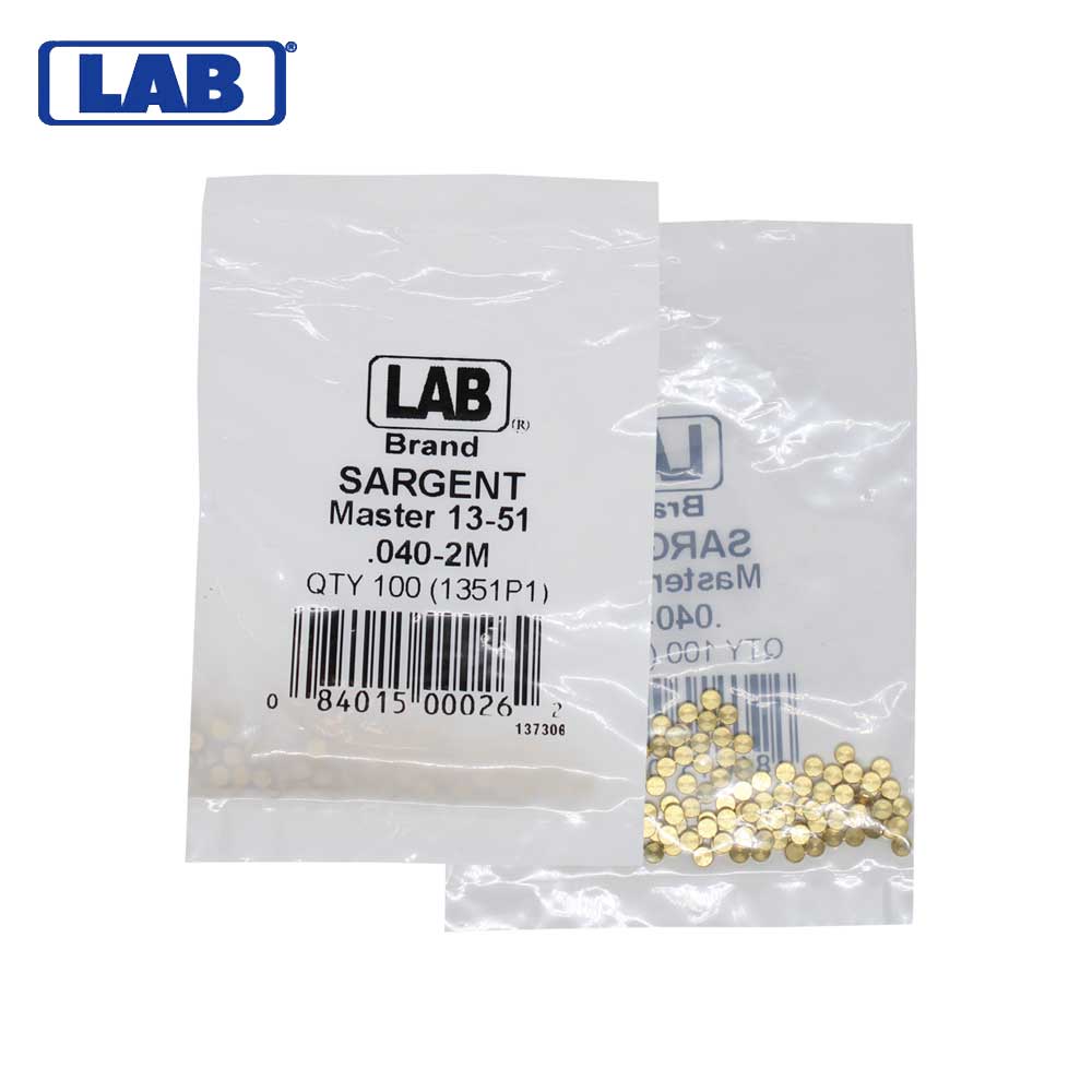 LAB - SAR13-0051 - Sargent 2 Master Pin - Size .040 - Polybag 100 Pins
