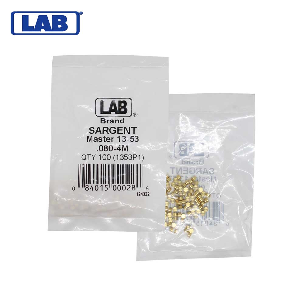 LAB - SAR13-0053 - Sargent 4 Master Pin - Size .080 - Polybag 100 Pins